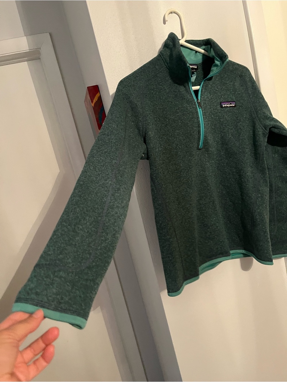 Patagonia women’s sixe small W's Better Sweater® 1/4-Zip green - Picture 7 of 10
